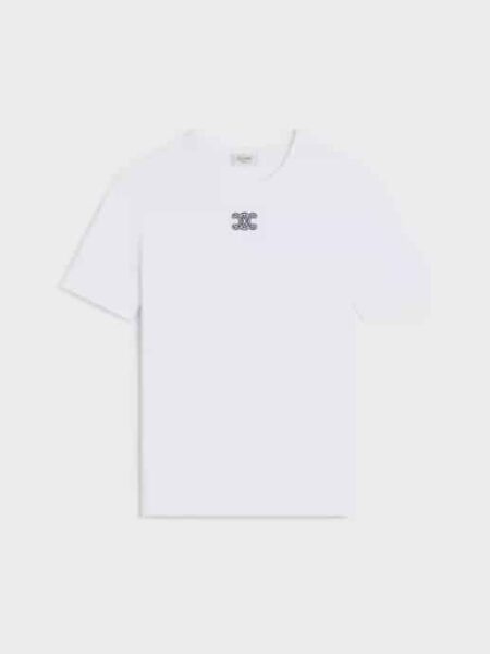 [셀린느] 트리옹프 티셔츠 - 리브드 코튼 저지 RX0IX1407.01MA