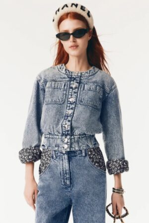 [샤넬] 워싱 데님 블루종  P80310-V72625-U2959