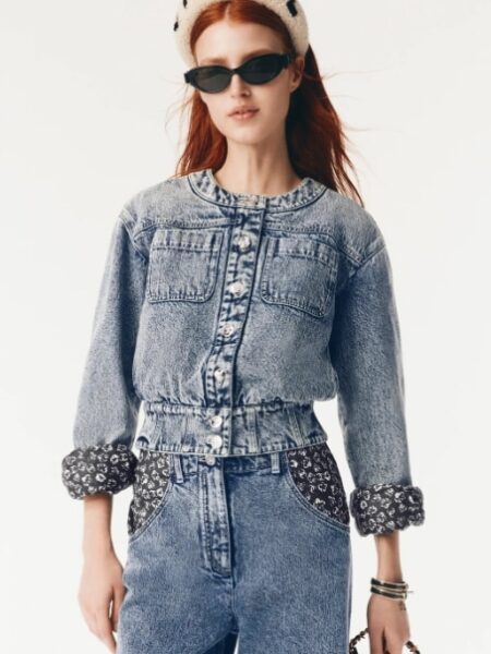 [샤넬] 워싱 데님 블루종  P80310-V72625-U2959