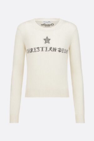 [디올] 캐시미어 니트 블랙 Dior Alphabet 모티브 스웨터 614S57A0053