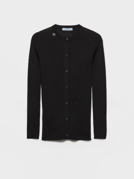 [프라다] 골지 니트 울 가디건 P25O06_18PX