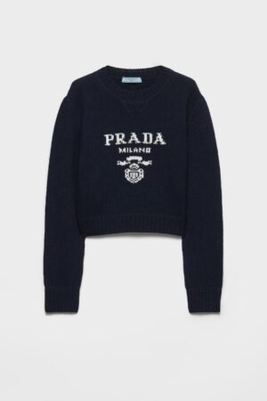 [프라다] 울과 캐시미어 혼방 크루넥 스웨터 P24U1T_1YMW