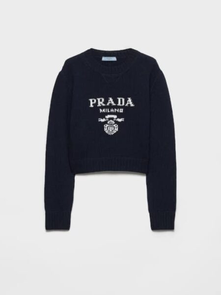 [프라다] 울과 캐시미어 혼방 크루넥 스웨터 P24U1T_1YMW