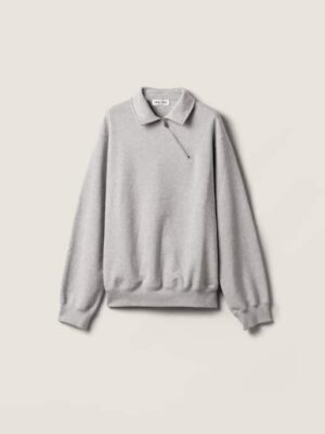 [미우미우] 지퍼 달린 면 플리스 재킷 MJLA04_18S8