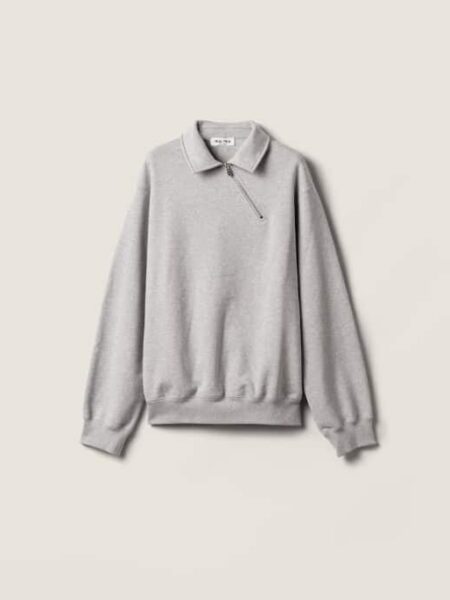 [미우미우] 지퍼 달린 면 플리스 재킷 MJLA04_18S8