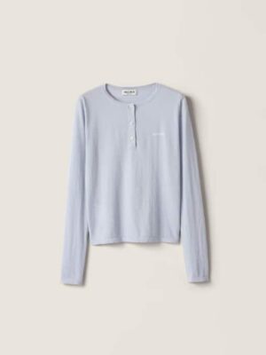 [미우미우] 캐시미어 헨리넥 스웨터 MML03A_176Y_F0012_S_OOO