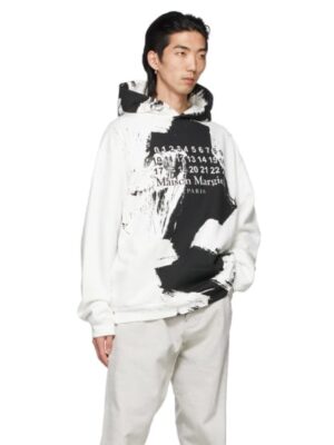 [메종마르지엘라] 로고 페인트 후디 202168M (2 COLORS)