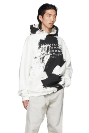 [메종마르지엘라] 로고 페인트 후디 202168M (2 COLORS)