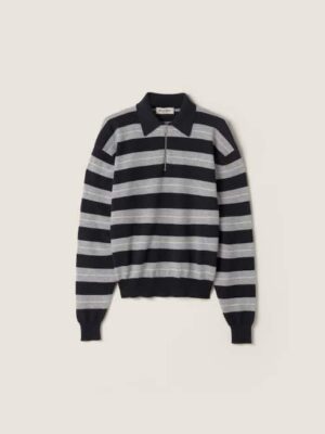 [미우미우] 캐시미어 폴로 셔츠 MML02H_181S