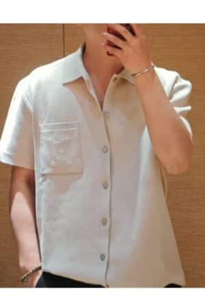 [루이비통] 모노그램 엠보싱 반팔 니트 셔츠