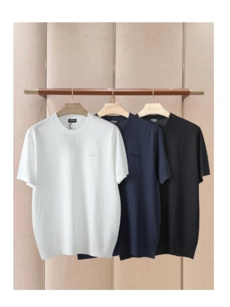 [제냐] 라운드넥 니트 티셔츠 (3 COLORS)