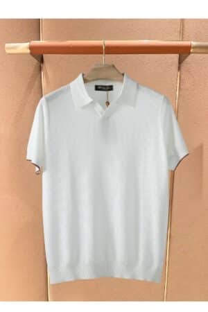 [로로피아나] 오픈카라 티셔츠(4 COLORS)