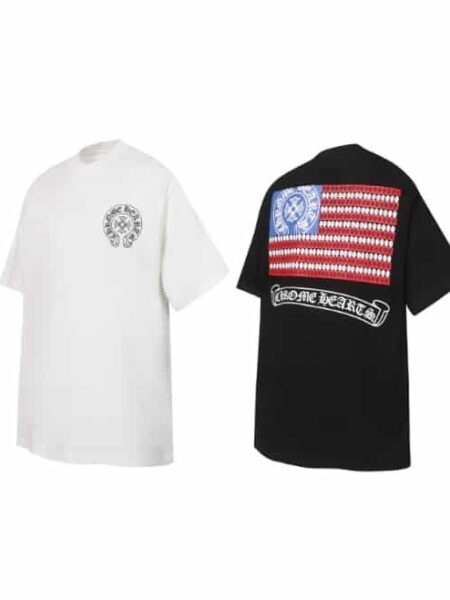 [크롬하츠] 아메리칸 플래그 티셔츠 ( 2 COLORS)