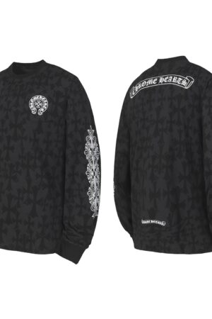 [크롬하츠] 그레이브야드 세메터리 크로스 롱슬리브 티셔츠