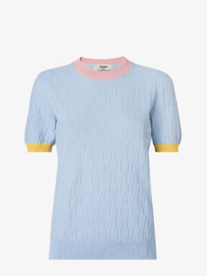 [펜디] FF 모티프 저지 티셔츠