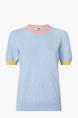 [펜디] FF 모티프 저지 티셔츠