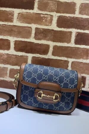 [구찌] 홀스빗 1955 데님 미니 658574