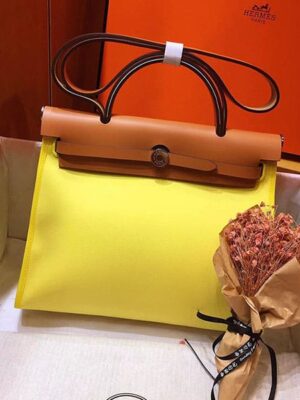 [에르메스] 켈리 kelly Herbag 31cm G5 Bois De Rose+블랙 숄더백 (Copy)