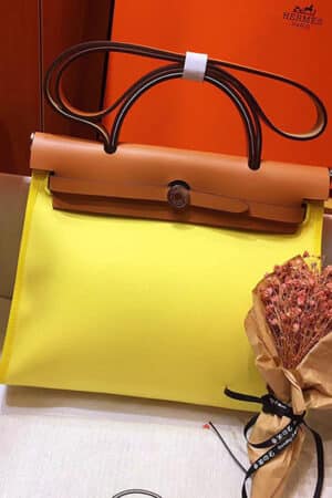 [에르메스] 켈리 kelly Herbag 31cm G5 Bois De Rose+블랙 숄더백 (Copy)