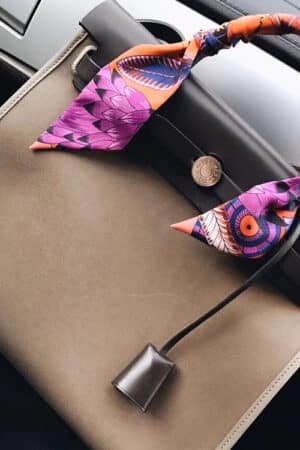 [에르메스] 켈리 kelly Herbag 31cm 18 Etoupe+46 Ebene 숄더백