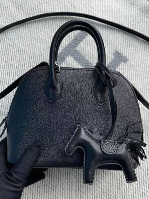 [에르메스] 미니 볼리드 CK89 Noir Chevre 산양가죽 숄더백