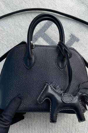 [에르메스] 미니 볼리드 CK89 Noir Chevre 산양가죽 숄더백