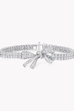 [그라프] 틸다의 보우 다이아몬드 더블 스트랜드 브레이슬릿 RGB314