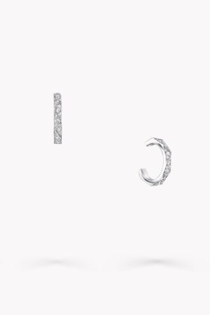 [그라프] 로렌스 그라프 시그니처 파베 다이아몬드 후프 이어링 RGE1584 (2 COLORS)