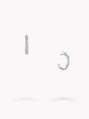 [그라프] 로렌스 그라프 시그니처 파베 다이아몬드 후프 이어링 RGE1584 (2 COLORS)