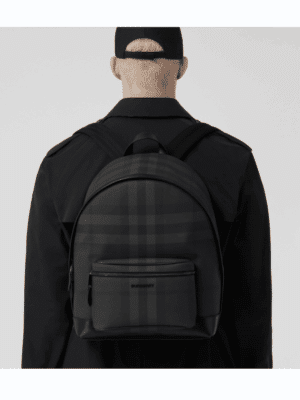 [버버리] 체크 레더 백팩 80546631