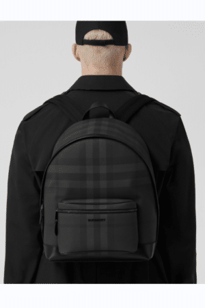 [버버리] 체크 레더 백팩 80546631