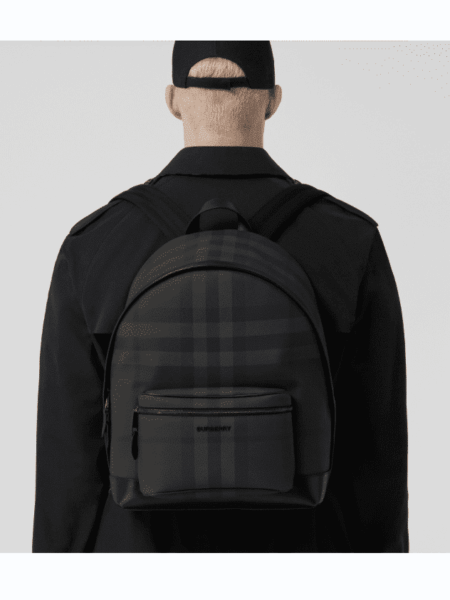 [버버리] 체크 레더 백팩 80546631