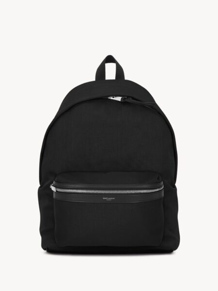 [생로랑] 캔버스-레더 클래식 시티 백팩 (2 COLORS)