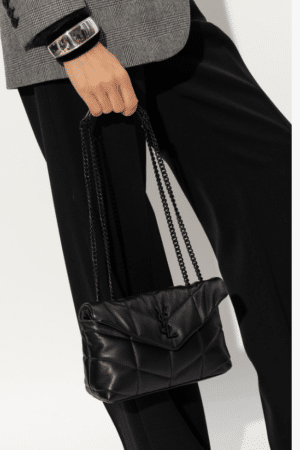 [생로랑] 푸퍼 토이 숄더백 블랙 흑장 759337