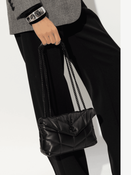 [생로랑] 푸퍼 토이 숄더백 블랙 흑장 759337