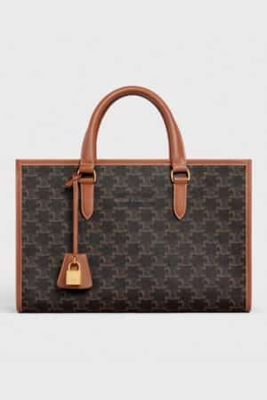 [셀린느] 미니 호리존탈 카바스  트리옹프 캔버스 & 카프스킨 199742BZJ.04LU