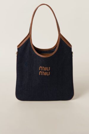 [미우미우] Ivy Denim navy tote