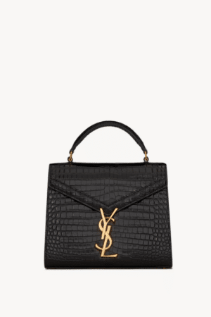 [생로랑] 악어 엠보싱 가죽 카산드라 미니 탑 핸들백 623930