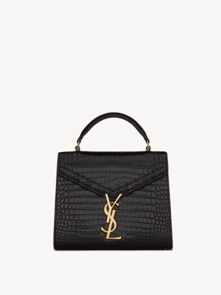 [생로랑] 악어 엠보싱 가죽 카산드라 미니 탑 핸들백 623930