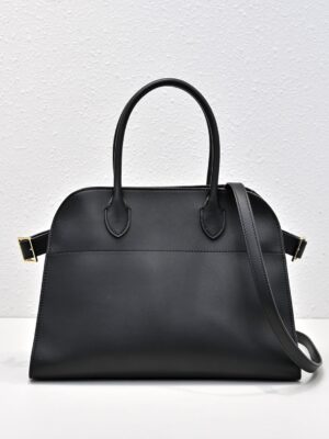 [더 로우] 소프트 마고 12 레더 백 블랙 W1586L72BLSG