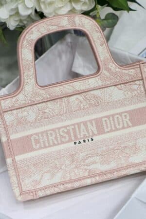 [디올] 미니 북 토트백 핑크 S5475ZTDT