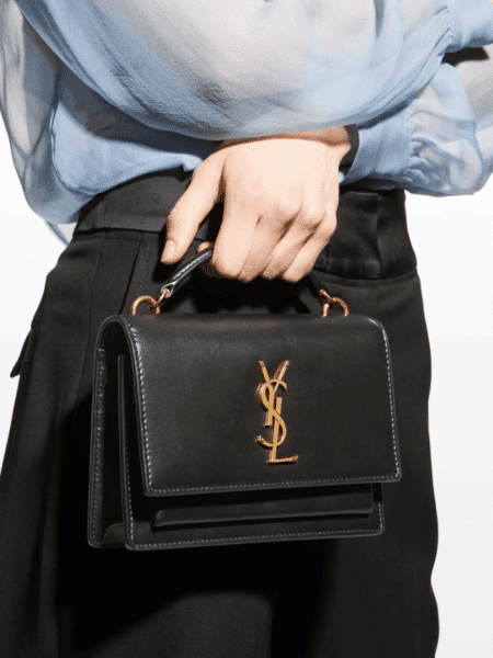 [생로랑] 뉴 미디엄 선셋 블랙 634723