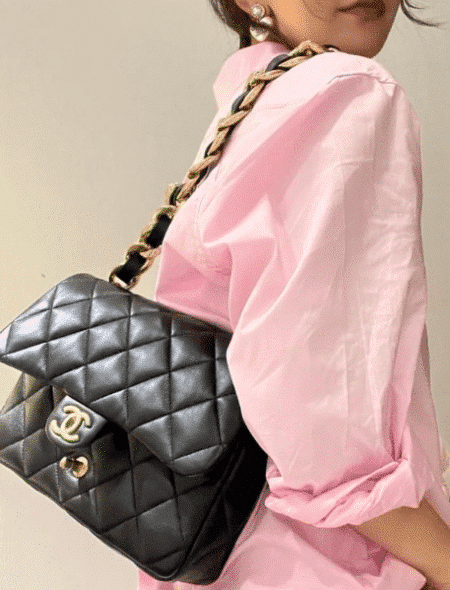 [샤넬] 라지 플랩 백 AS3215