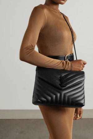 [생로랑] 루루 미디엄 숄더백 블랙 흑장 574946