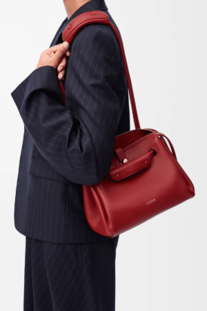 [로에베] 스몰 마드리드 백 서플 카프스킨/번트레드