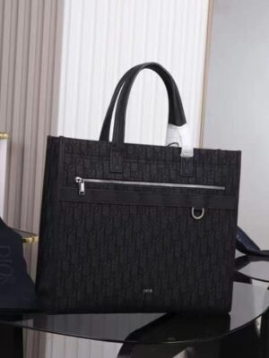 [디올] 사파리 블랙 자카드 토트백 1ESSH224YKY