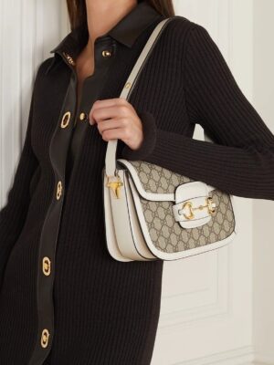 [구찌] 스몰 홀스빗 1955 숄더백 화이트 602204 92TCG 9761