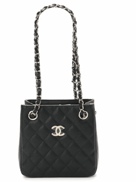 [샤넬] 클래식 미니 버킷백 캐비어 AS3176