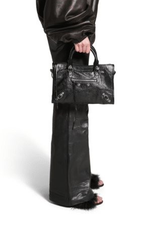 [발렌시아가] 르 시티 스몰 백 실버 장식 블랙 8114422AA9S1000