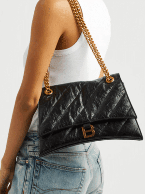 [발렌시아가] 크러쉬 미디엄 퀼티드 체인 숄더백 716393210J11000